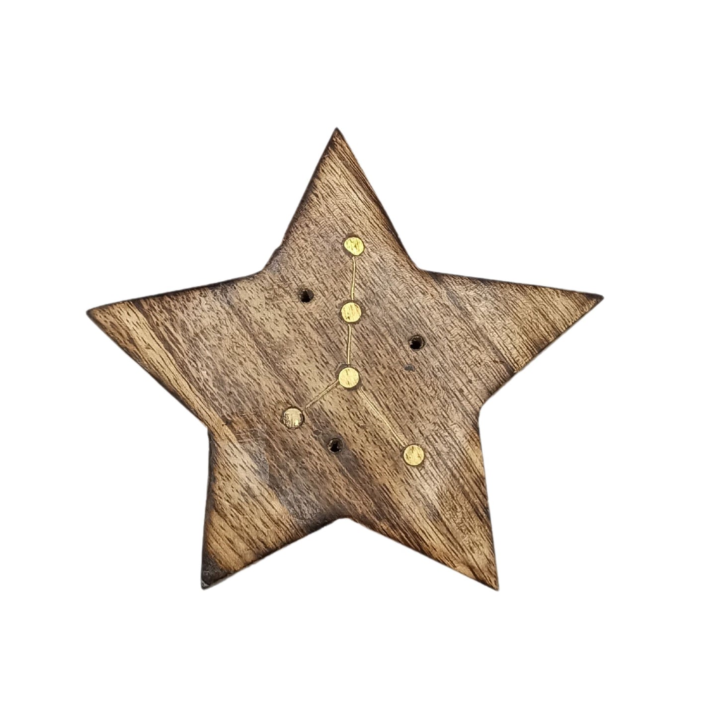 Engraved and Brass Zodiac Sign Incense Burner- Star - CritchCorp Retail & Wholesale
