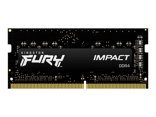 Kingston FURY Impact - DDR4 - module - 8 GB - SO-DIMM 260-pin - 3200 MHz / PC4-25600 - CL20 - 1.2 V - unbuffered - non-ECC - black - CritchCorp Retail & Wholesale