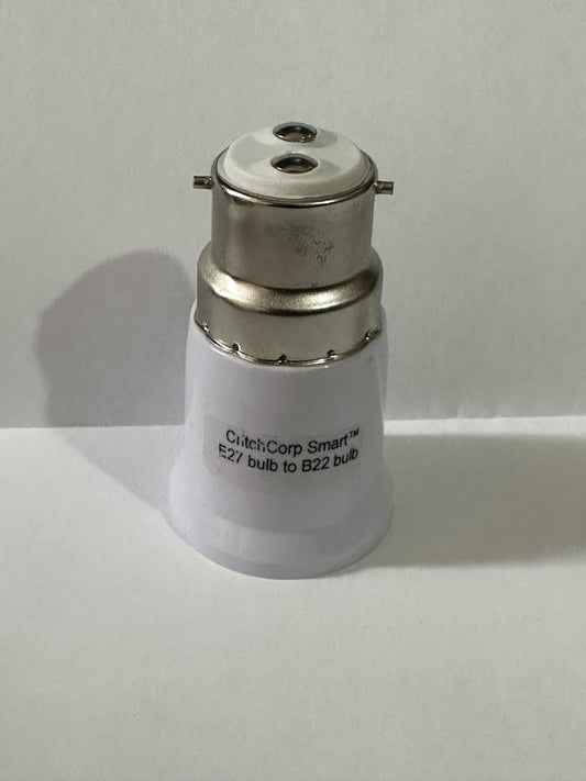 CritchCorp Smart™ V1 E27 to B22 bulb converter. Make your E27 bulb work in a B22 socket - CritchCorp Retail & Wholesale