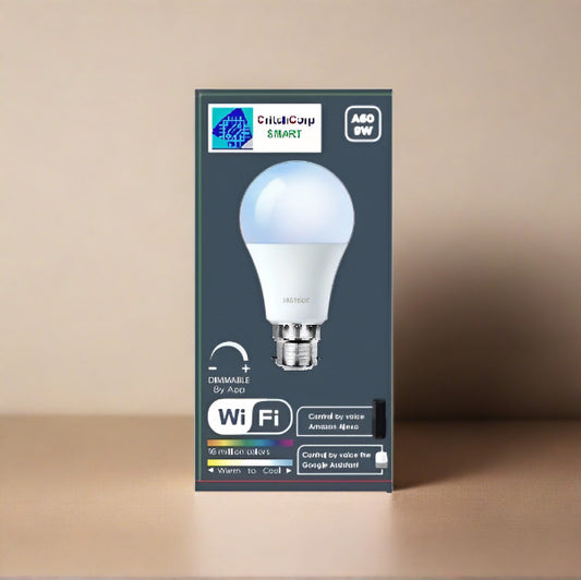 B22 Wi-Fi Smart Dimmable Lightbulb RGBCDW works with Alexa/Google/Smart Life/Tuya - CritchCorp Retail & Wholesale