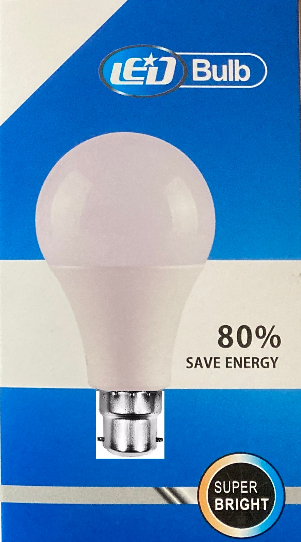 15W B22 LED Light Bulb box example