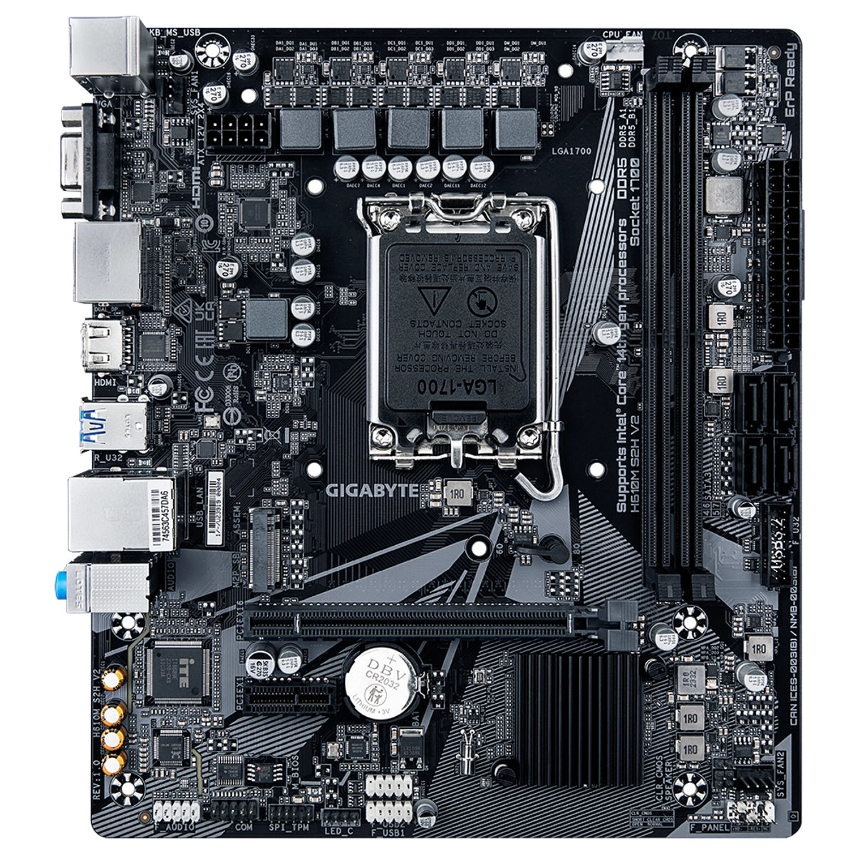 Intel Motherboard 1700 H610M S2H V2 D5 MATX