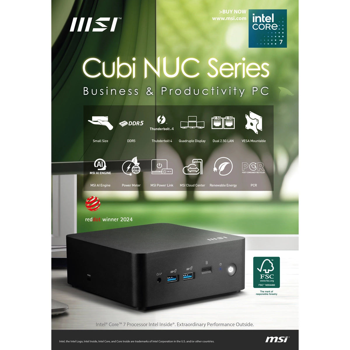 Cubi NUC 1M Intel i5 16GB 512GB WinP 3Y