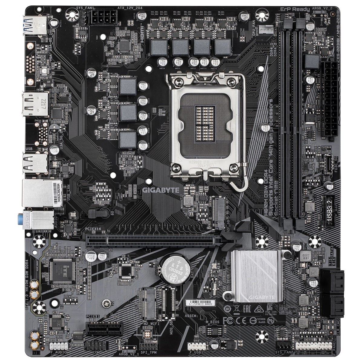 MB INT LGA1700 H610M D3W D4 MATX