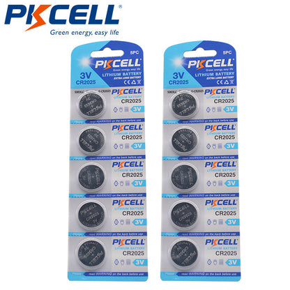Single CR2025, E-CR2025, DL2025, 5003LC, 3V Coin Cell Button Battery