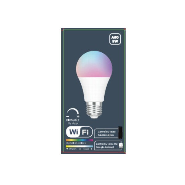 100 x E27 WiFi Smart Dimmable Lightbulb RGBCDW works with Alexa/Google/Smart Life/Tuya - CritchCorp Retail & Wholesale