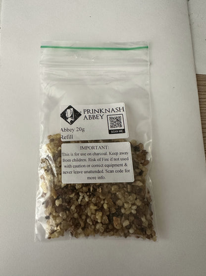 Genuine Prinknash Abbey Incense Trial & Refill bags - Abbey 20g, 50g, 100g, 250g