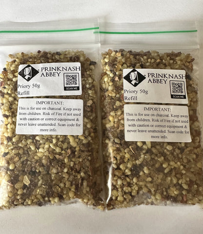 Genuine Prinknash Abbey 50g Refill bags Resin Incenese Priory Blend