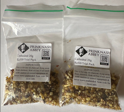 Prinknash Abbey 20g Refill Bags/Starter Kits Resin Incense - Cathedral Blend