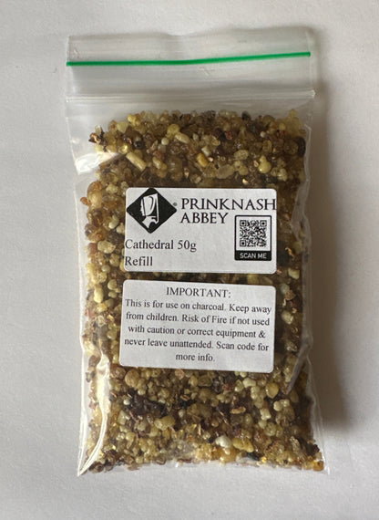 Prinknash Abbey 50g Refill Bag Resin Incense - Cathedral Blend
