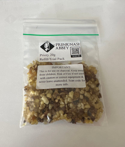 Genuine Prinknash Abbey incense Sample Kit 2. 20g of all 6 blends + Multifunction Tongs