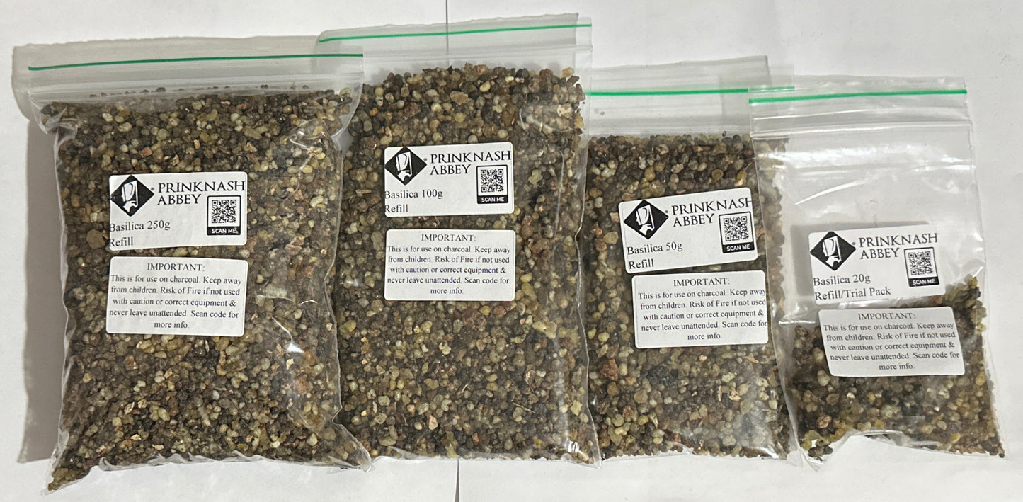 Prinknash Abbey 20g, 50g, 100g, 250g Resin Incense Refill Bags