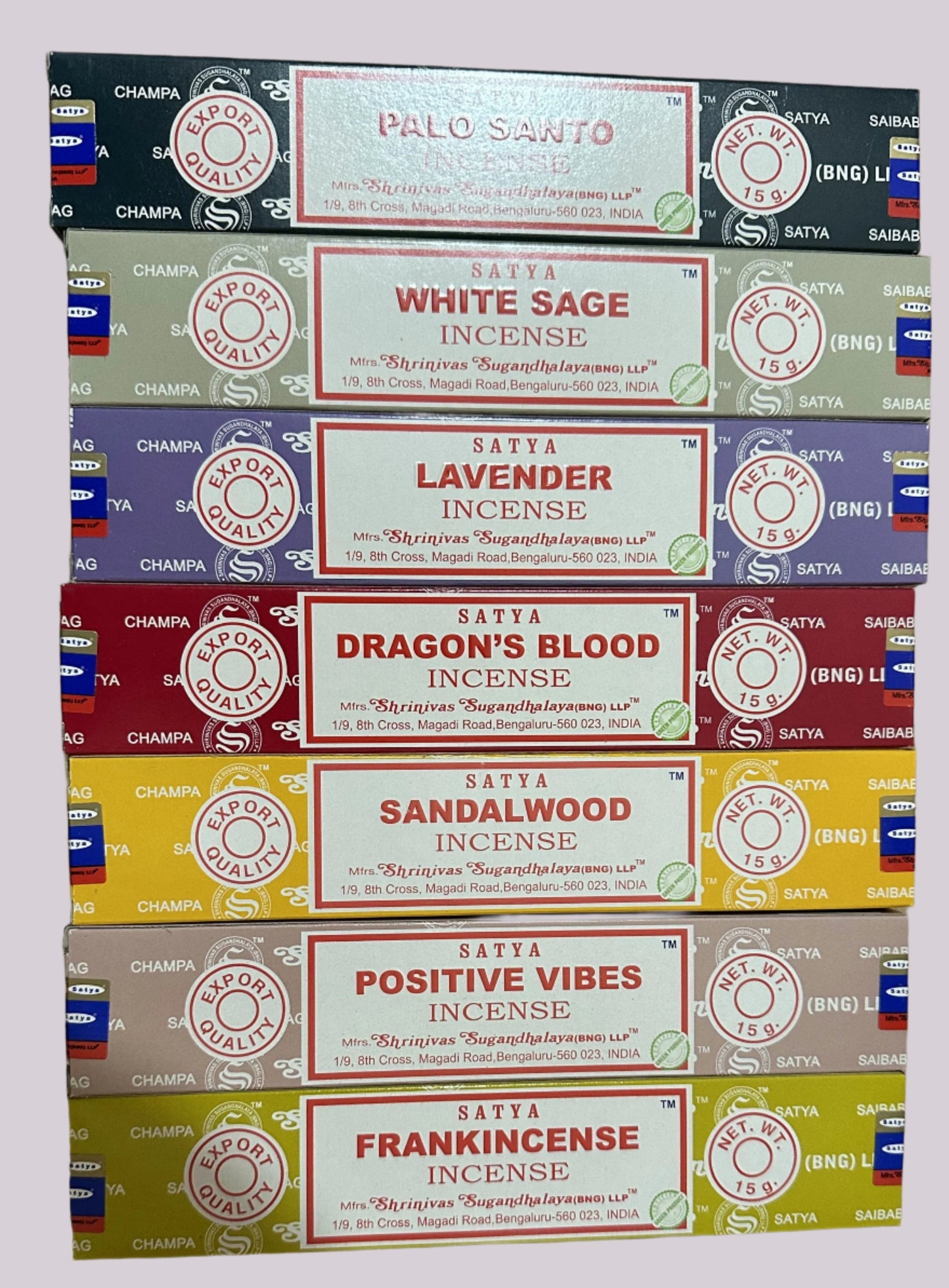 Satya Incense Sticks 15g packs