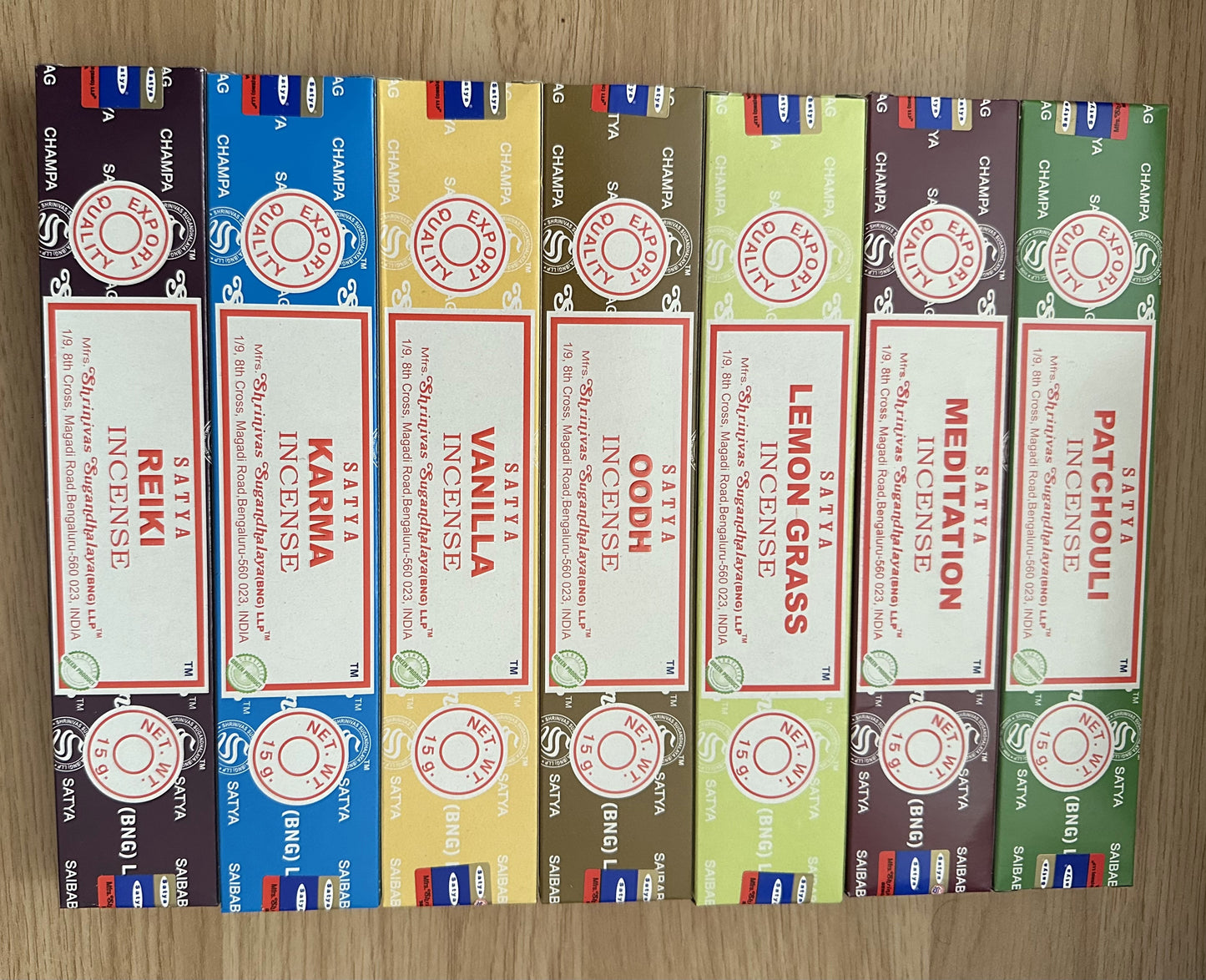 Satya Incense Sticks 15g packs