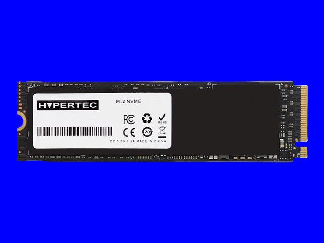 Hypertec M.2 NVMe solid-state drive on a white background