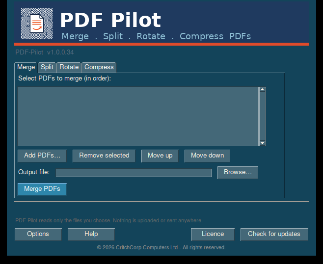 PDF Pilot - Linux Version - CritchCorp Retail & Wholesale